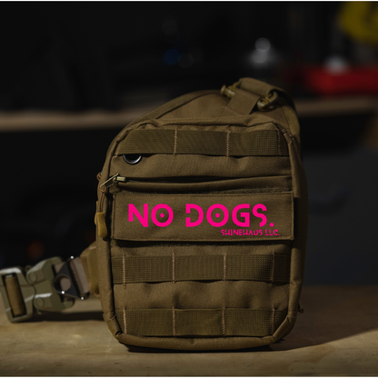 'Be Nice to Dogs' Velcro Patch- Block