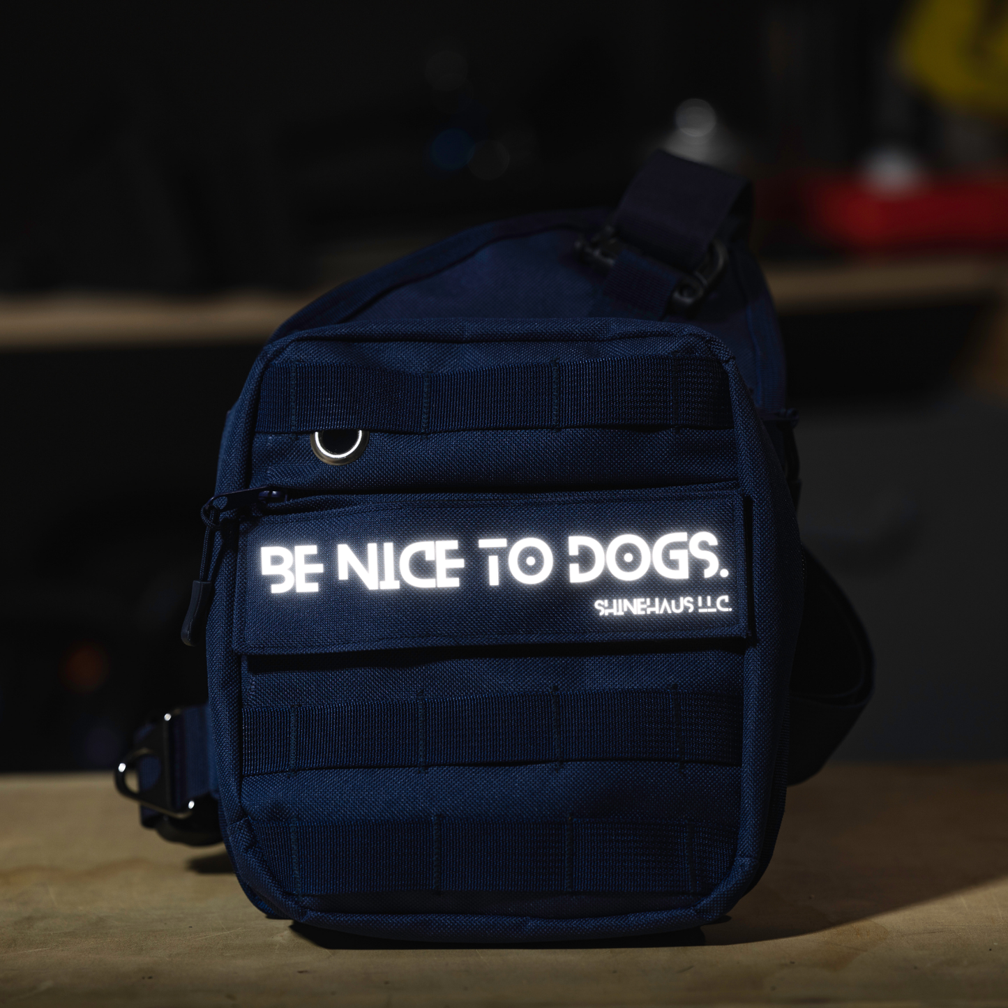 'Be Nice to Dogs' Velcro Patch- Bubble